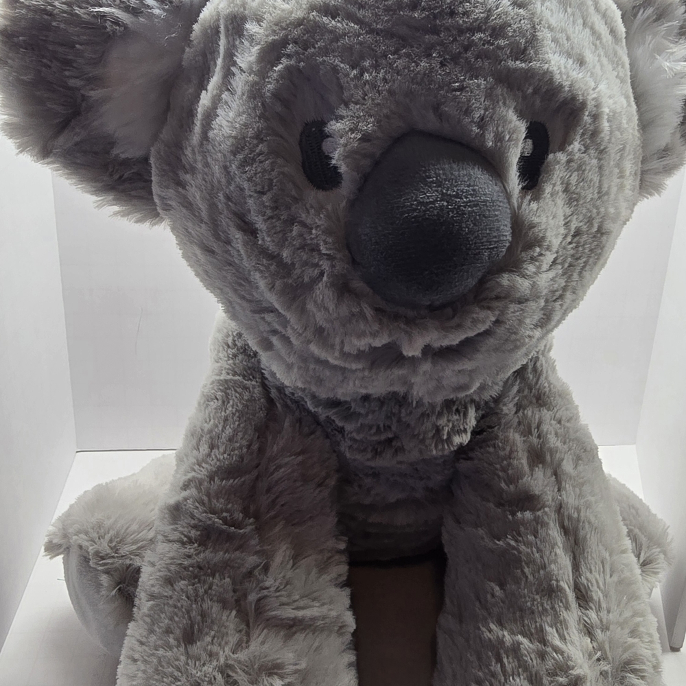 Kellytoy Kelly Baby Gray Koala Bear Plush Soft Stuffed Sitting 11" Rattle Toy